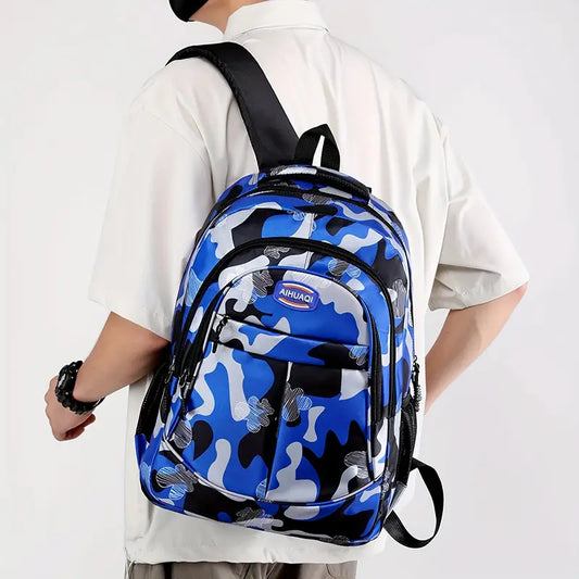 Camouflage Laptop Backpack - Outdoor Travel - For Boys And Girls - Fashion Camouflage Backpack