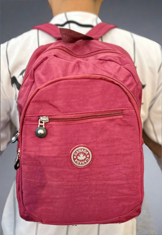 Crinkle Nylon Backpack - Lightweight & Water/Rain Resistent - Mini Designer Backpack